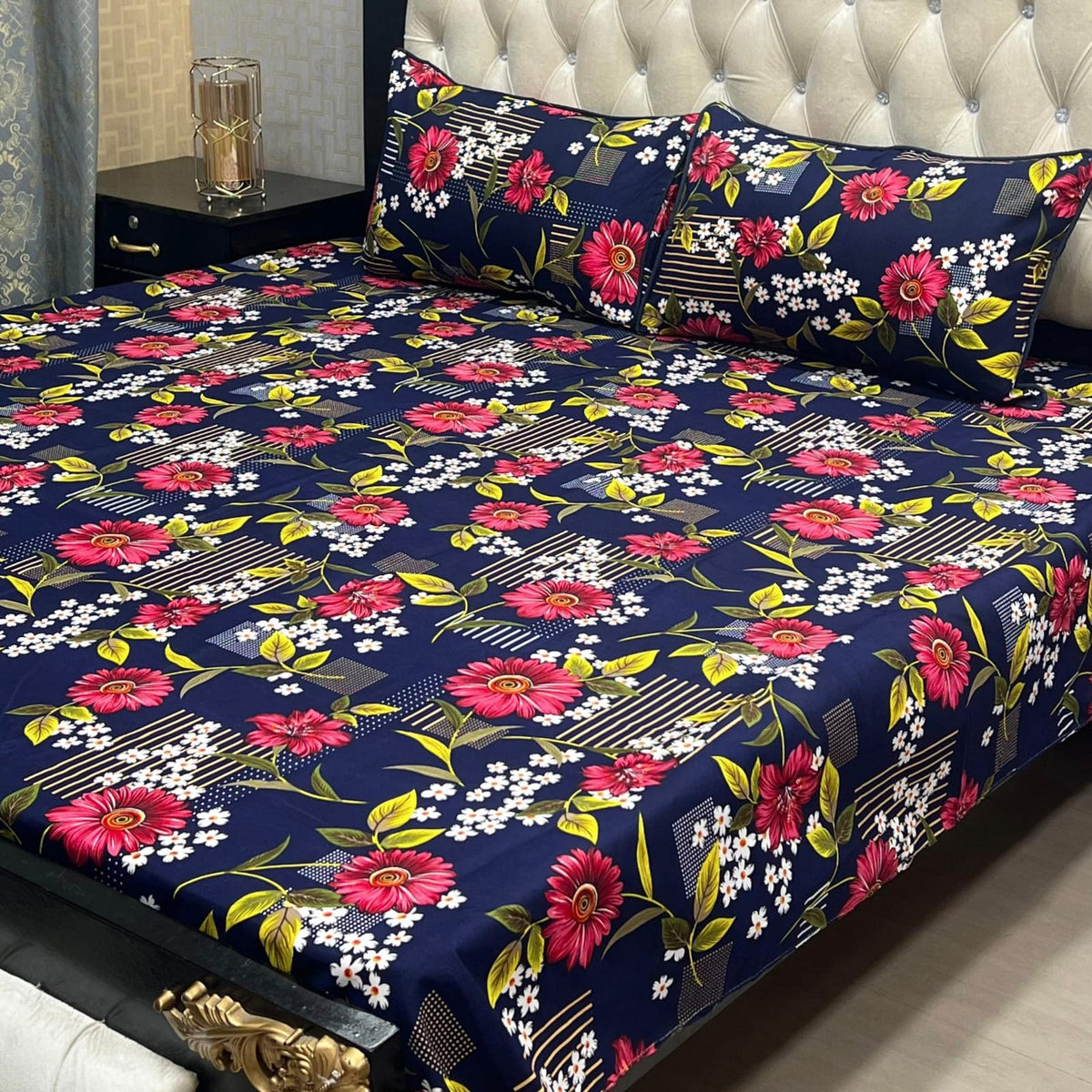 Crystal Cotton Bedsheet Design 027