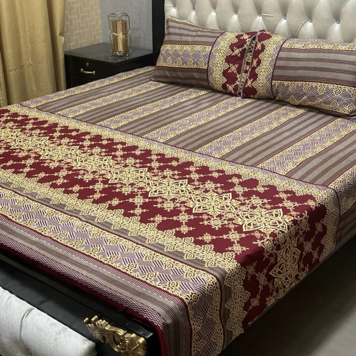 Crystal Cotton Bedsheet Design 019