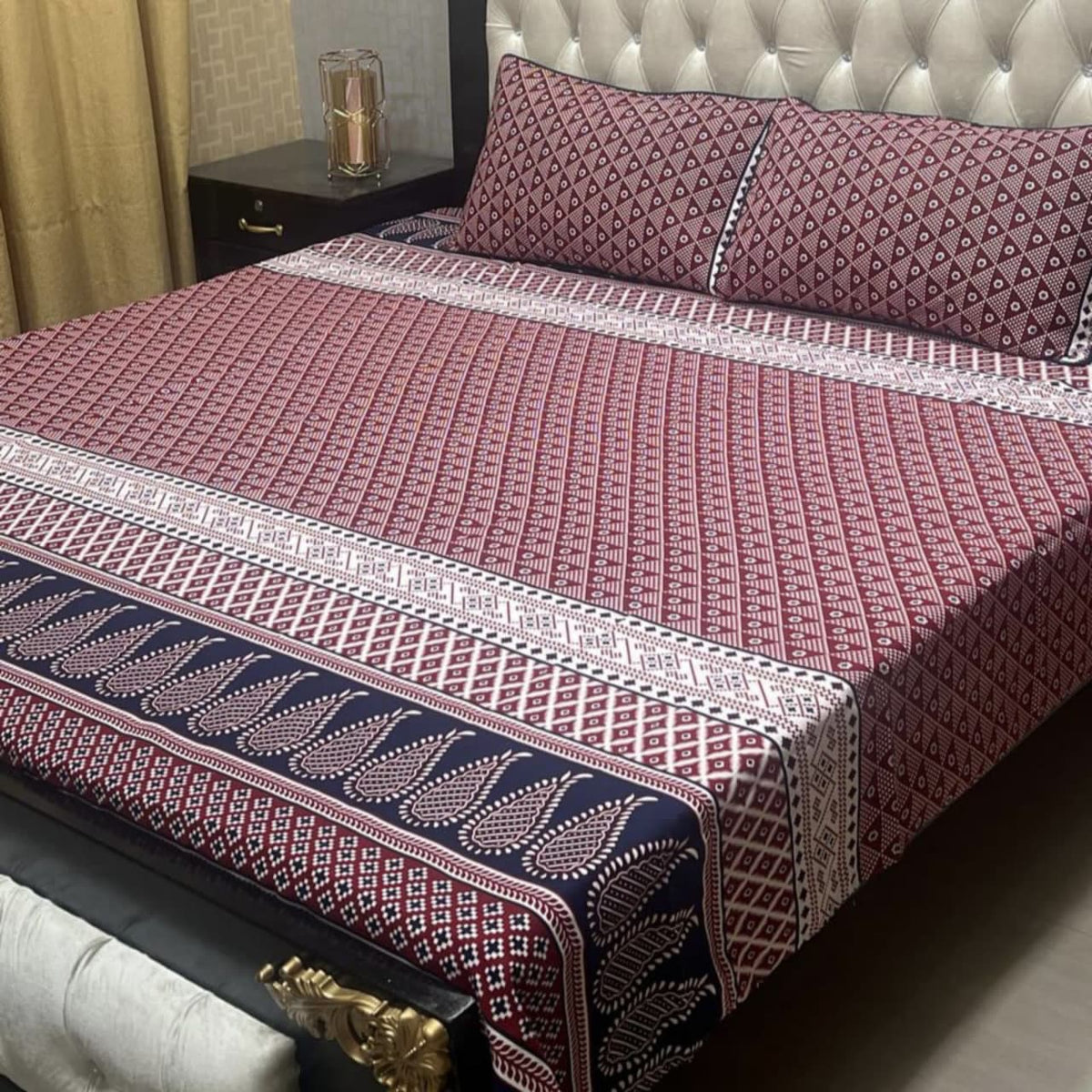 Crystal Cotton Bedsheet Design 038