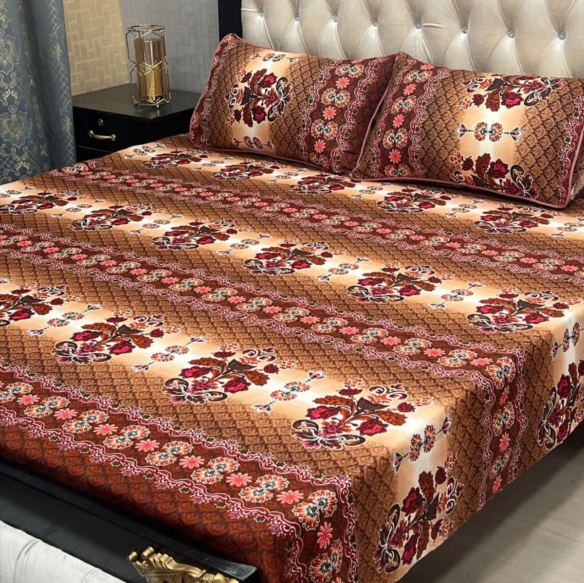 Crystal Cotton Bedsheet Design 058