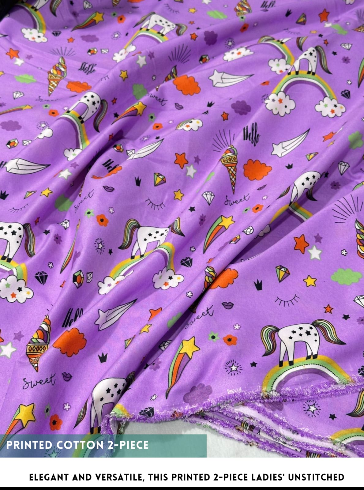 2 Piece Printed Cotton