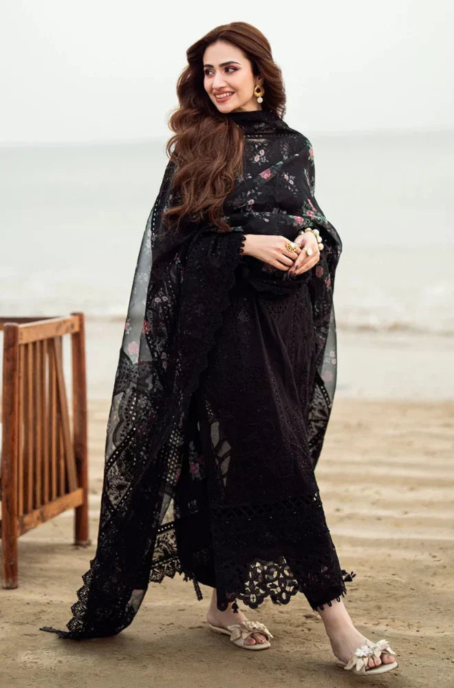 Nureh 3PC Lawn ChickenKari Embroidered