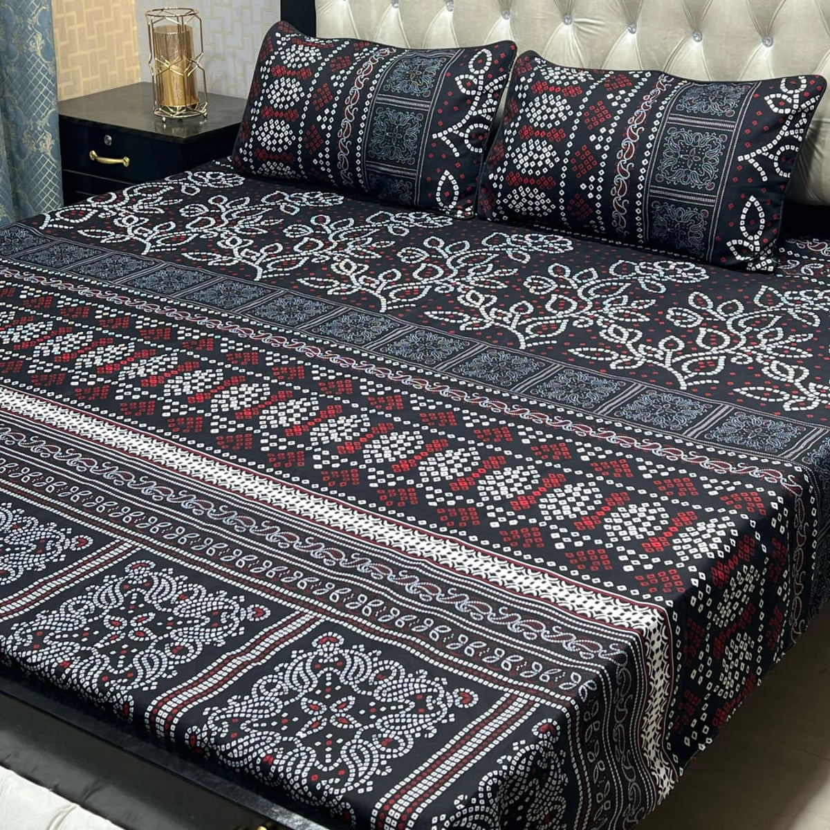 Crystal Cotton Bedsheet Design 020