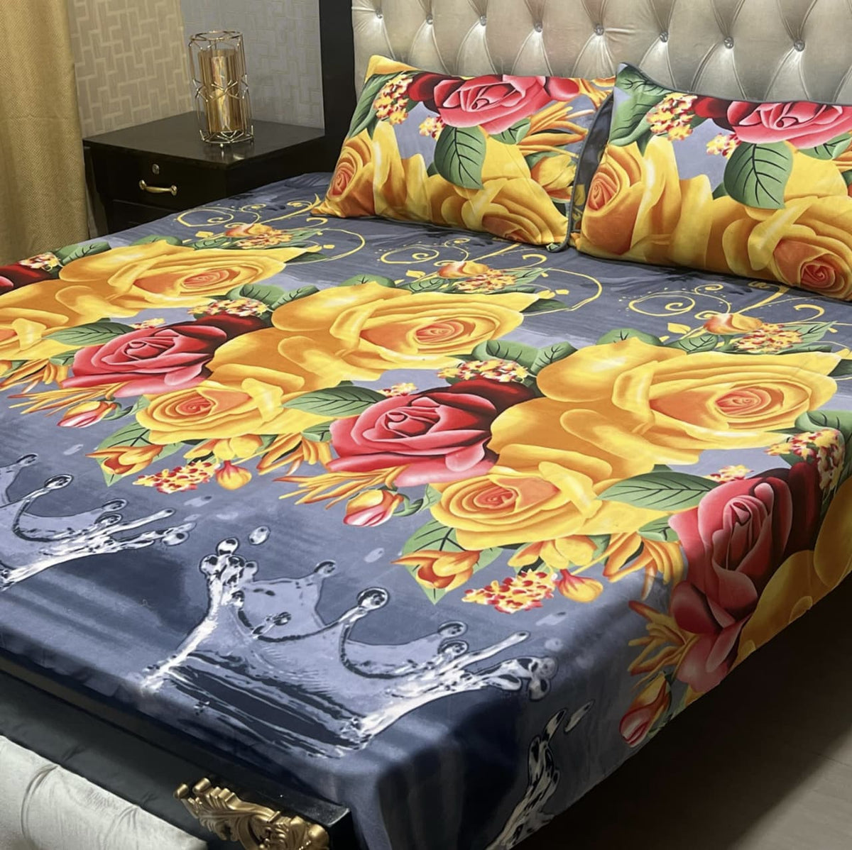 Crystal Cotton Bedsheet Design 054