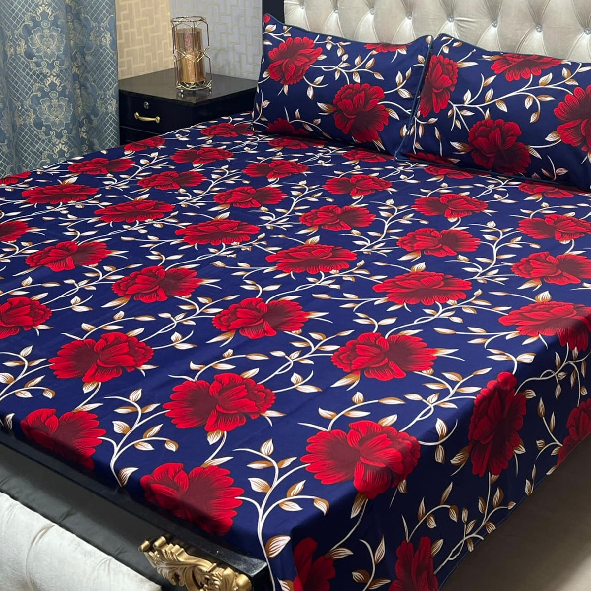 Crystal Cotton Bedsheet Design 066
