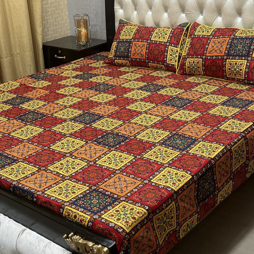 Crystal Cotton Bedsheet Design 014