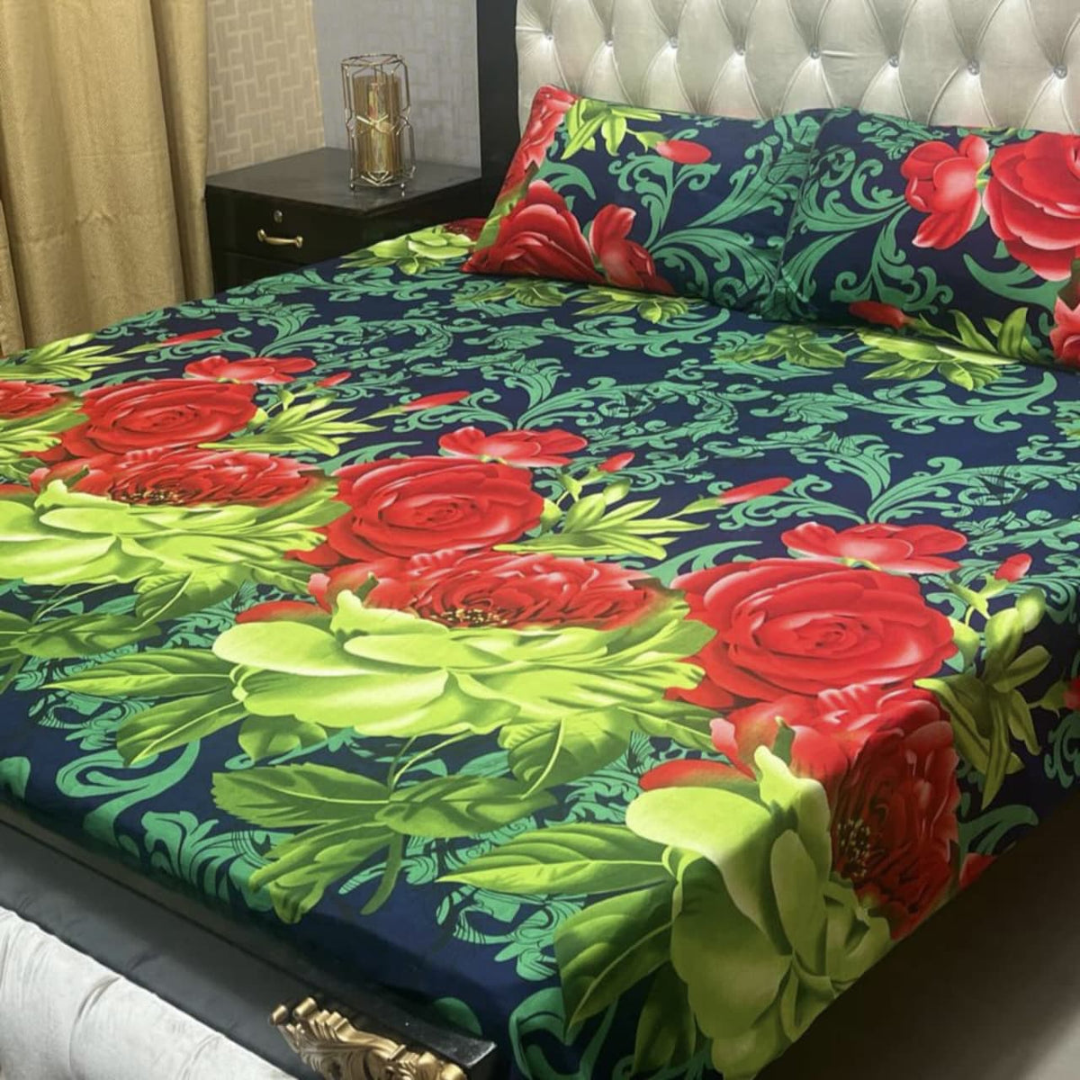 Crystal Cotton Bedsheet Design 045