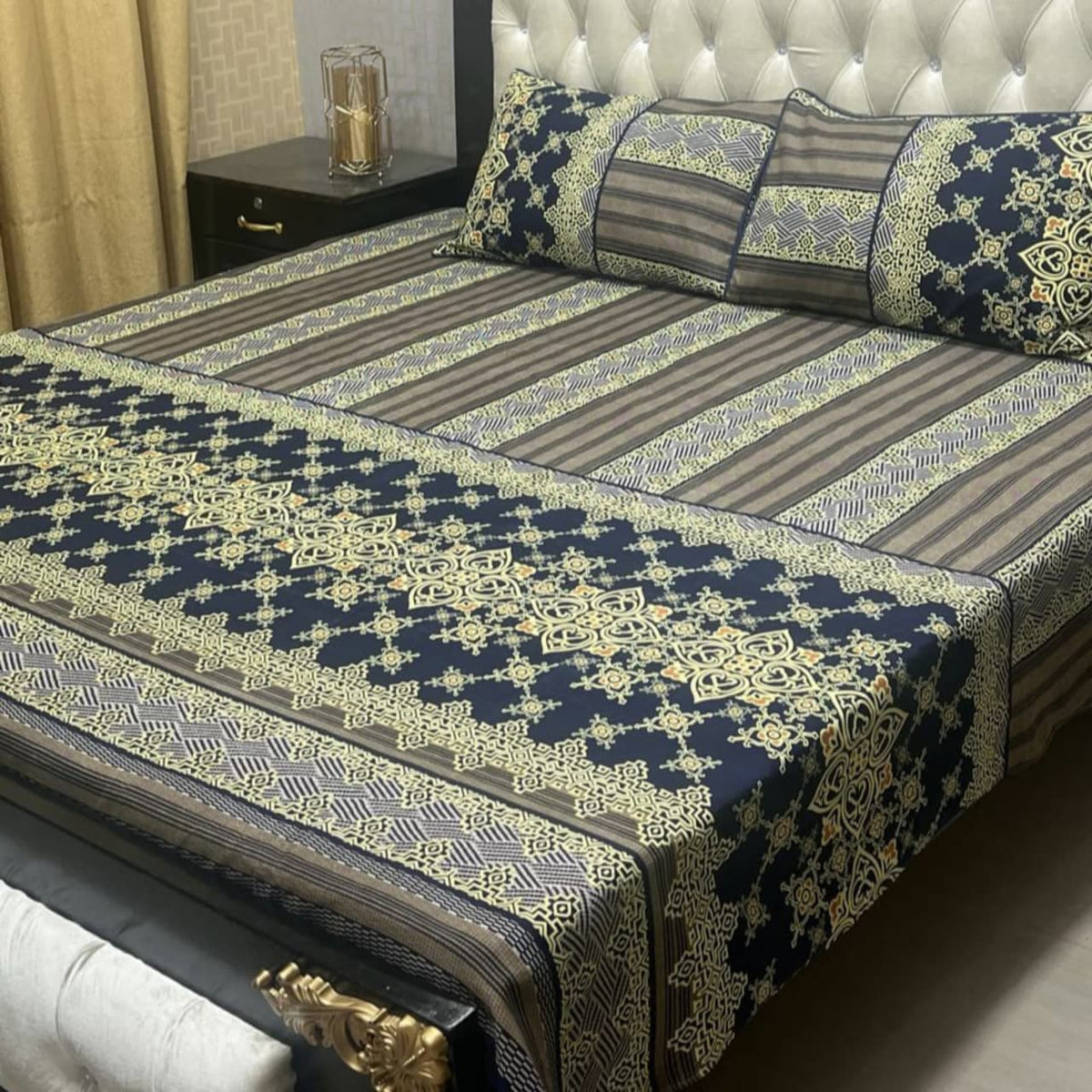 Crystal Cotton Bedsheet Design 024