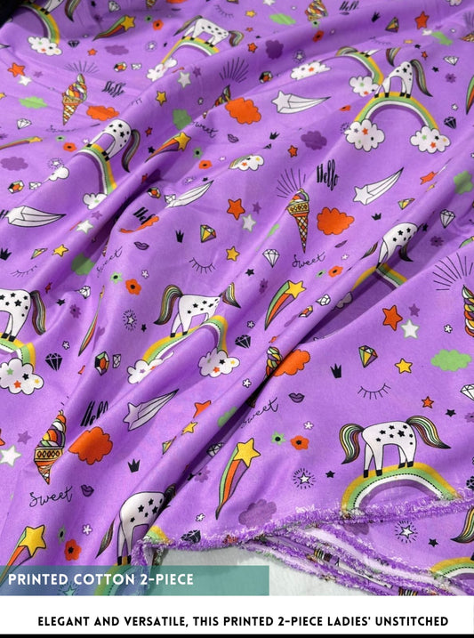 2 Piece Printed Cotton