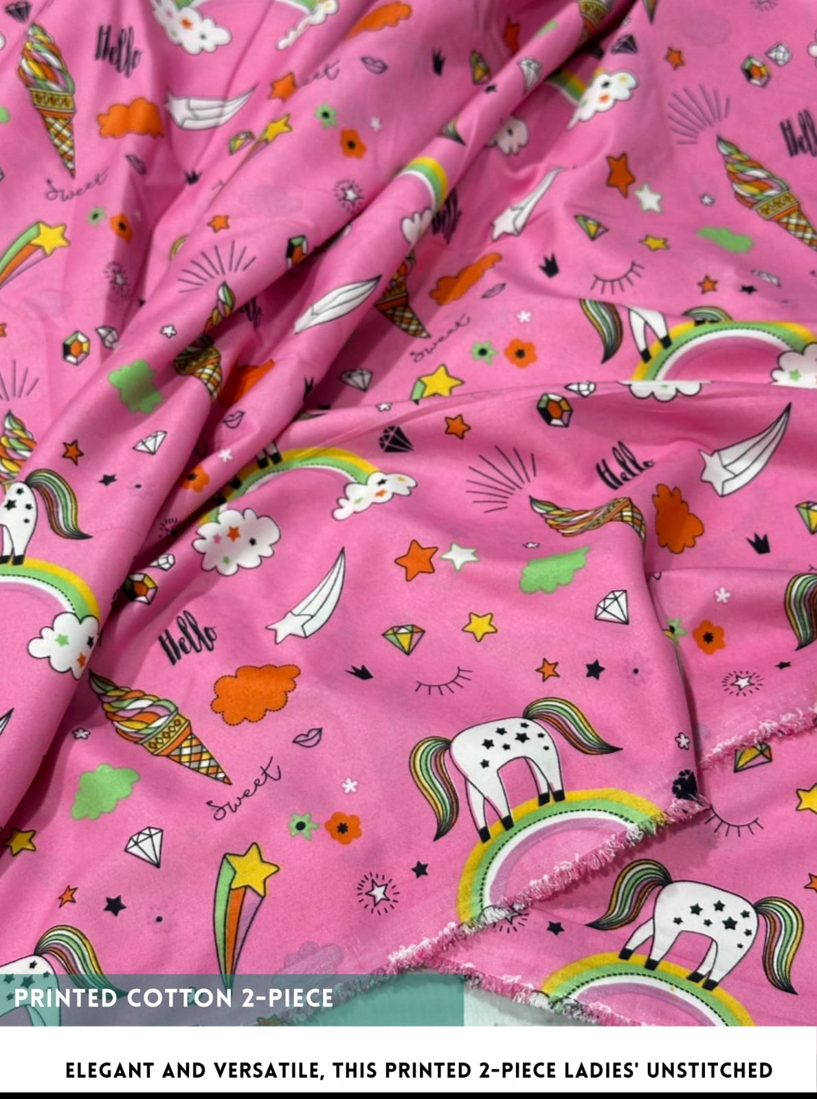2 Piece Printed Cotton