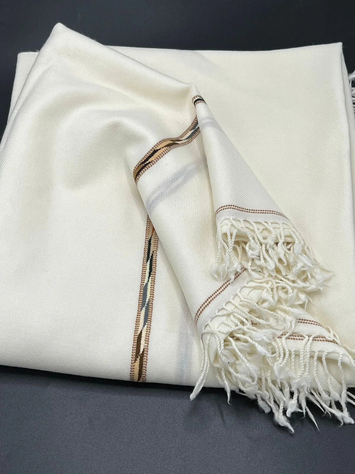 BOSKI COLOUR PASHMINA WOOLEN SHAWL FOR MEN LIGHT-WEIGHT